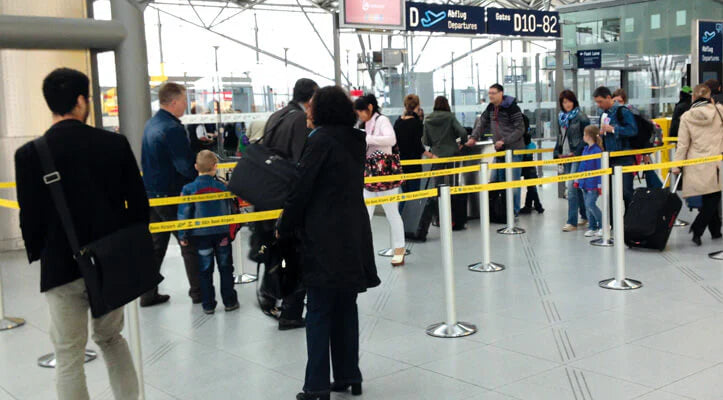 Belt Stanchions with custom branding