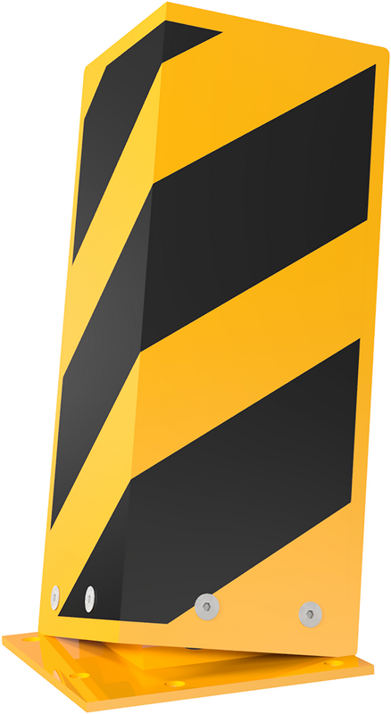 Protection anti-choc pour rayonnage à palettes -Crash Guard-, inclinable et flexible (400mm)