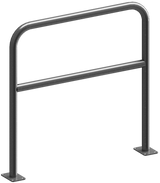 Anneaux en tube d'acier avec barre transversale (Ø48mm)