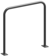 Arceaux en tube d'acier Ø 48 mm, sans barre transversale