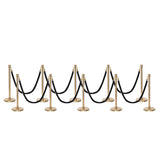 Ensemble Premium de Barrière à Corde et Poteau Flexibarrier - y compris les cordes torsadées