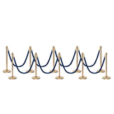 Ensemble Premium de Barrière à Corde et Poteau Flexibarrier - y compris les cordes torsadées