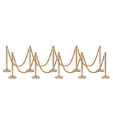 Ensemble Premium de Barrière à Corde et Poteau Flexibarrier - y compris les cordes torsadées