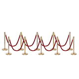 Ensemble Premium de Barrière à Corde et Poteau Flexibarrier - y compris les cordes torsadées