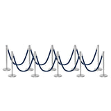 Ensemble Premium de Barrière à Corde et Poteau Flexibarrier - y compris les cordes torsadées