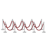 Ensemble Premium de Barrière à Corde et Poteau Flexibarrier - y compris les cordes torsadées