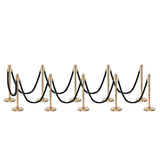 Ensemble Premium de Barrière à Corde et Poteau Flexibarrier - y compris les cordes torsadées