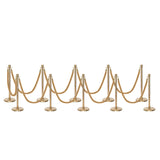 Ensemble Premium de Barrière à Corde et Poteau Flexibarrier - y compris les cordes torsadées