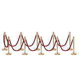Ensemble Premium de Barrière à Corde et Poteau Flexibarrier - y compris les cordes torsadées