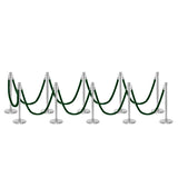 Ensemble Premium de Barrière à Corde et Poteau Flexibarrier - y compris les cordes torsadées