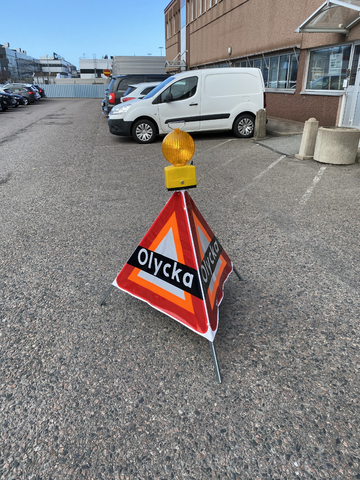 Lampe d'avertissement pour tente de sécurité pliante – Balise clignotante double face