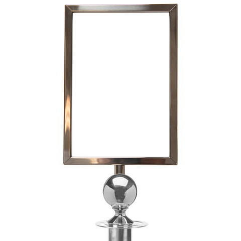 Porte-signe -Boule en haut- pour poteaux et cordons Flexibarrier