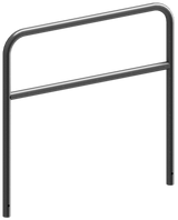 Anneaux en tube d'acier avec barre transversale (Ø48mm)