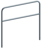 Anneaux en tube d'acier avec barre transversale (Ø48mm)