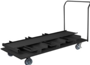 Chariot de rangement vertical à 18 poteaux