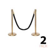 Ensemble Premium de Barrière à Corde et Poteau Flexibarrier - y compris les cordes torsadées