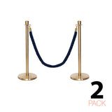 Ensemble Premium de Barrière à Corde et Poteau Flexibarrier - y compris les cordes torsadées