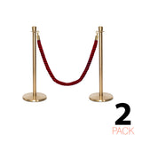 Ensemble Premium de Barrière à Corde et Poteau Flexibarrier - y compris les cordes torsadées
