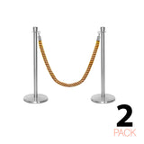 Ensemble Premium de Barrière à Corde et Poteau Flexibarrier - y compris les cordes torsadées