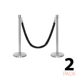 Ensemble Premium de Barrière à Corde et Poteau Flexibarrier - y compris les cordes torsadées