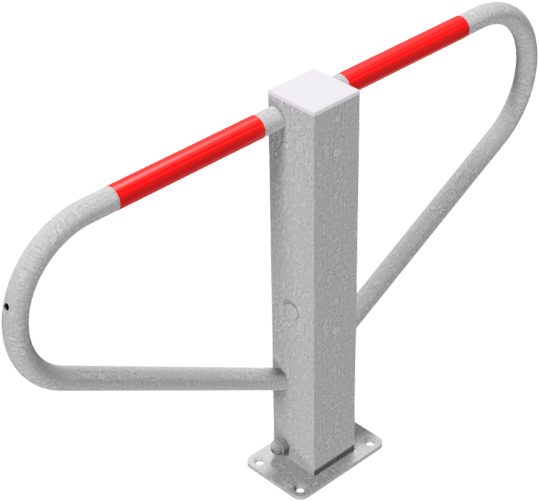 Barrière de Parking Pliable avec Serrure Triangulaire