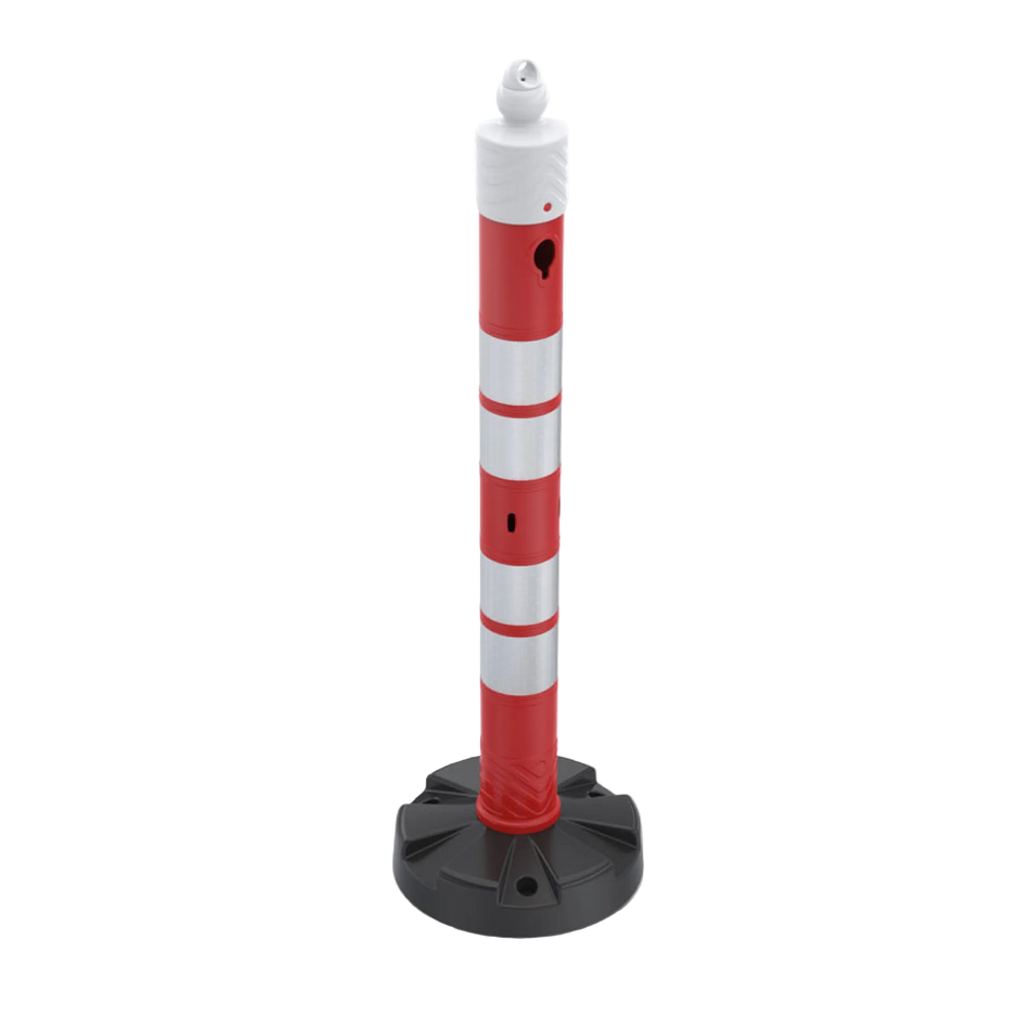 Barrière à poteau et chaîne -MegaMax- 1100 mm - Double réfléchissant