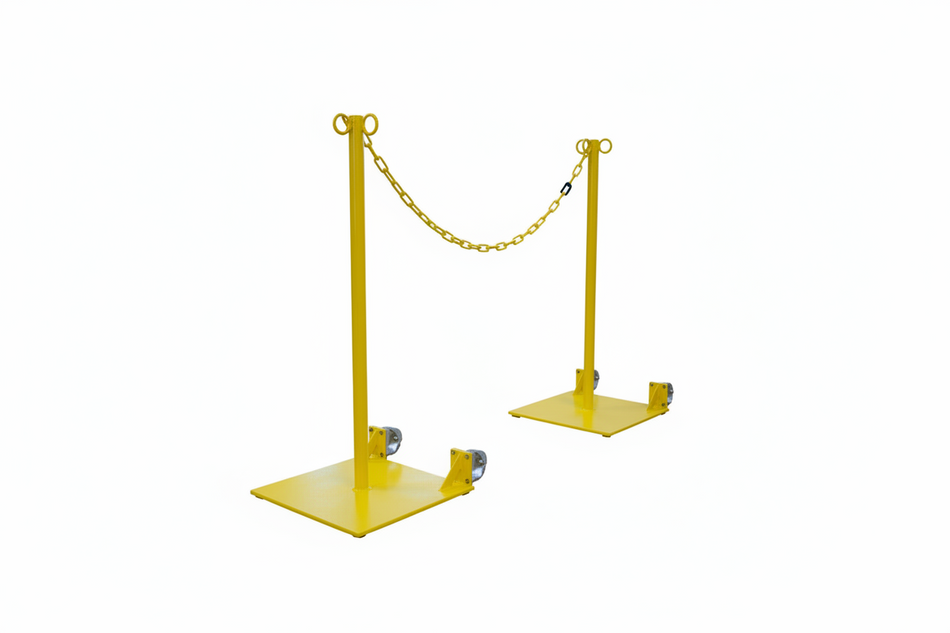 Chariot pour barrière à chaîne