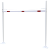 Barrière de restriction de hauteur avec 2 poteaux carrés (largeur 3-9m)