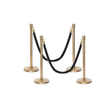 Ensemble Premium de Barrière à Corde et Poteau Flexibarrier - y compris les cordes torsadées
