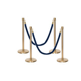 Ensemble Premium de Barrière à Corde et Poteau Flexibarrier - y compris les cordes torsadées