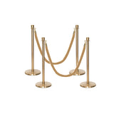 Ensemble Premium de Barrière à Corde et Poteau Flexibarrier - y compris les cordes torsadées