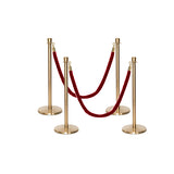 Ensemble Premium de Barrière à Corde et Poteau Flexibarrier - y compris les cordes torsadées