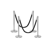 Ensemble Premium de Barrière à Corde et Poteau Flexibarrier - y compris les cordes torsadées