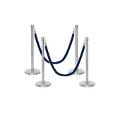 Ensemble Premium de Barrière à Corde et Poteau Flexibarrier - y compris les cordes torsadées