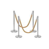 Ensemble Premium de Barrière à Corde et Poteau Flexibarrier - y compris les cordes torsadées