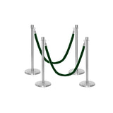 Ensemble Premium de Barrière à Corde et Poteau Flexibarrier - y compris les cordes torsadées