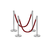Ensemble Premium de Barrière à Corde et Poteau Flexibarrier - y compris les cordes torsadées