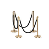 Ensemble Premium de Barrière à Corde et Poteau Flexibarrier - y compris les cordes torsadées