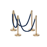 Ensemble Premium de Barrière à Corde et Poteau Flexibarrier - y compris les cordes torsadées