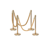 Ensemble Premium de Barrière à Corde et Poteau Flexibarrier - y compris les cordes torsadées
