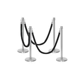 Ensemble Premium de Barrière à Corde et Poteau Flexibarrier - y compris les cordes torsadées