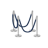 Ensemble Premium de Barrière à Corde et Poteau Flexibarrier - y compris les cordes torsadées