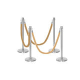 Ensemble Premium de Barrière à Corde et Poteau Flexibarrier - y compris les cordes torsadées