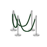 Ensemble Premium de Barrière à Corde et Poteau Flexibarrier - y compris les cordes torsadées