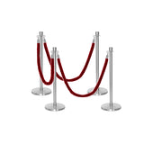 Ensemble Premium de Barrière à Corde et Poteau Flexibarrier - y compris les cordes torsadées