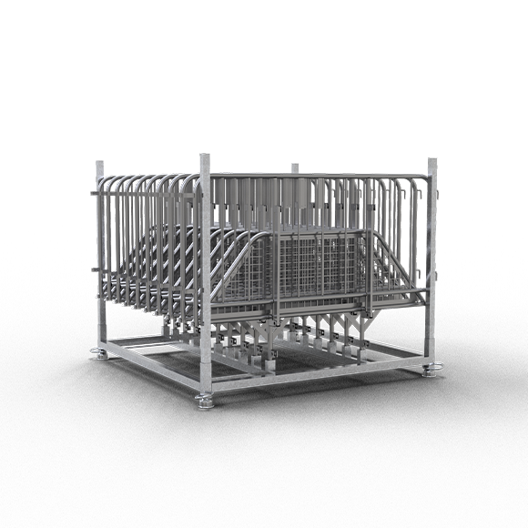 Barrières de scène -Police- ensemble avec cadre empilable (22,5m)