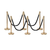 Ensemble Premium de Barrière à Corde et Poteau Flexibarrier - y compris les cordes torsadées