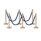 Ensemble Premium de Barrière à Corde et Poteau Flexibarrier - y compris les cordes torsadées