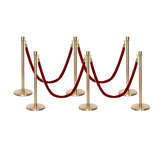 Ensemble Premium de Barrière à Corde et Poteau Flexibarrier - y compris les cordes torsadées