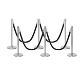 Ensemble Premium de Barrière à Corde et Poteau Flexibarrier - y compris les cordes torsadées